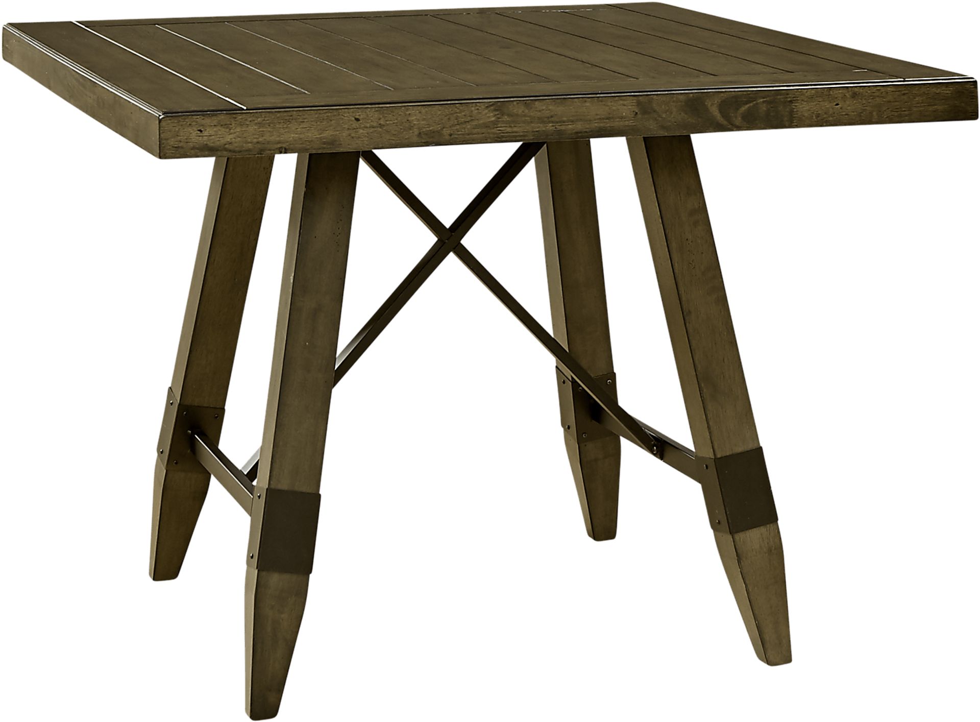Woodcote Brown 5 Pc Square Counter Height Dining Room - Image 2