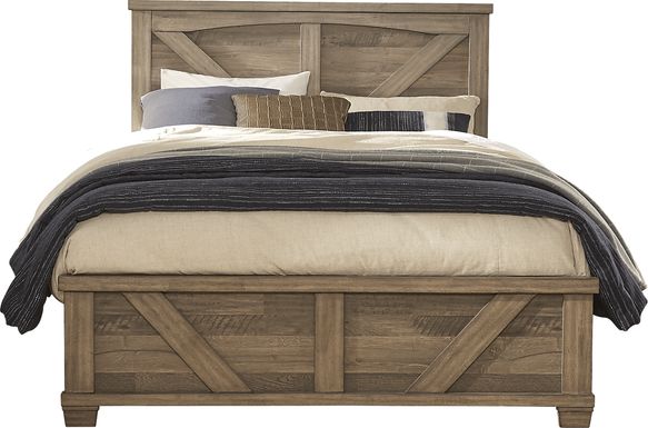 Woodcreek Brown 3 Pc King Panel Bed