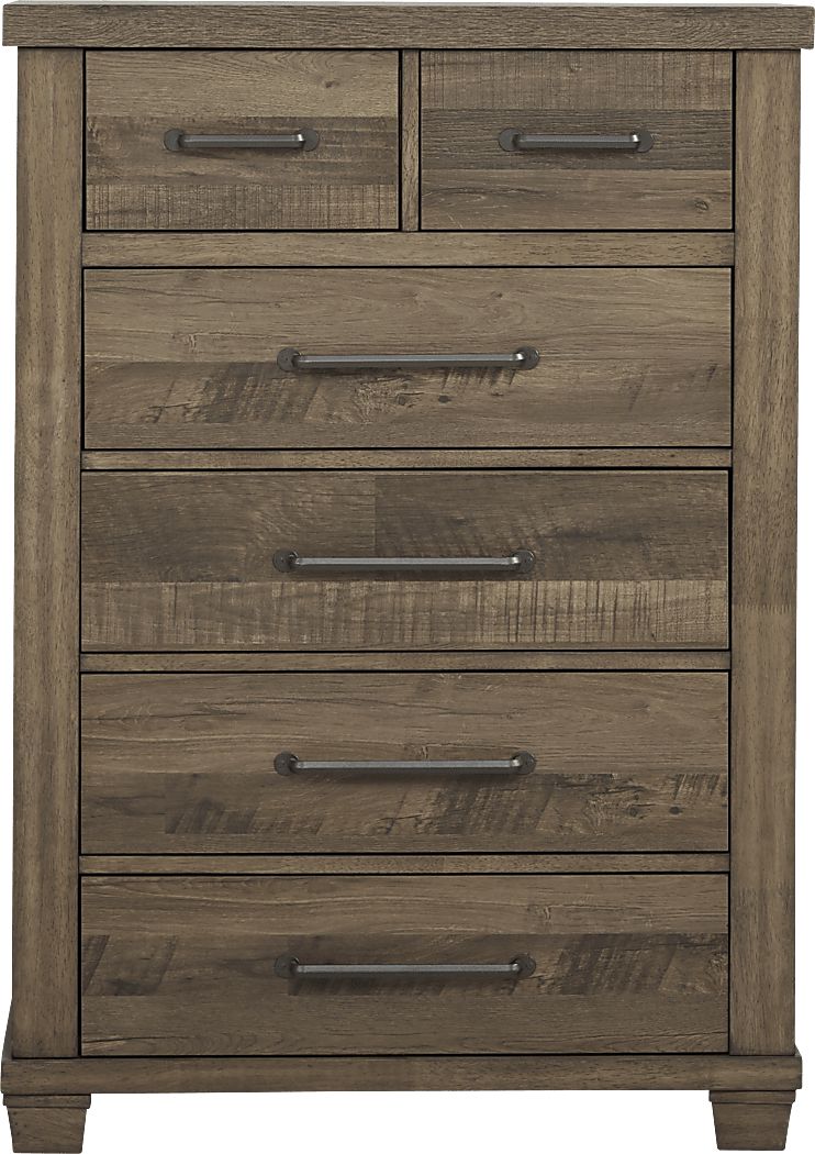 Woodcreek Light Brown Wood Chest - Rooms To Go