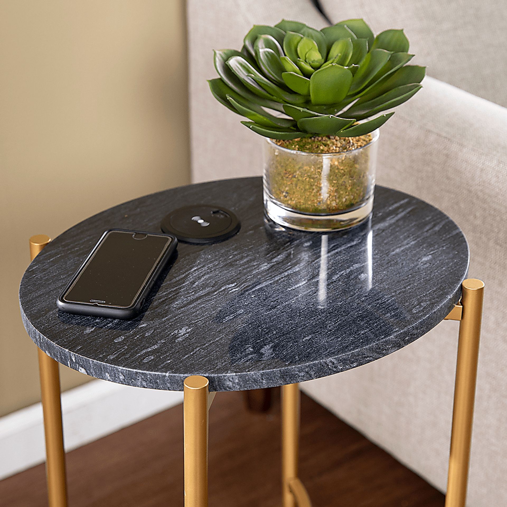 Woodcroft Black Accent Table - Image 7