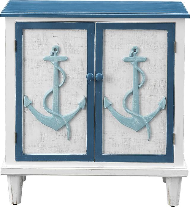 Woodfern White Accent Cabinet - Thumbnail - Image 2