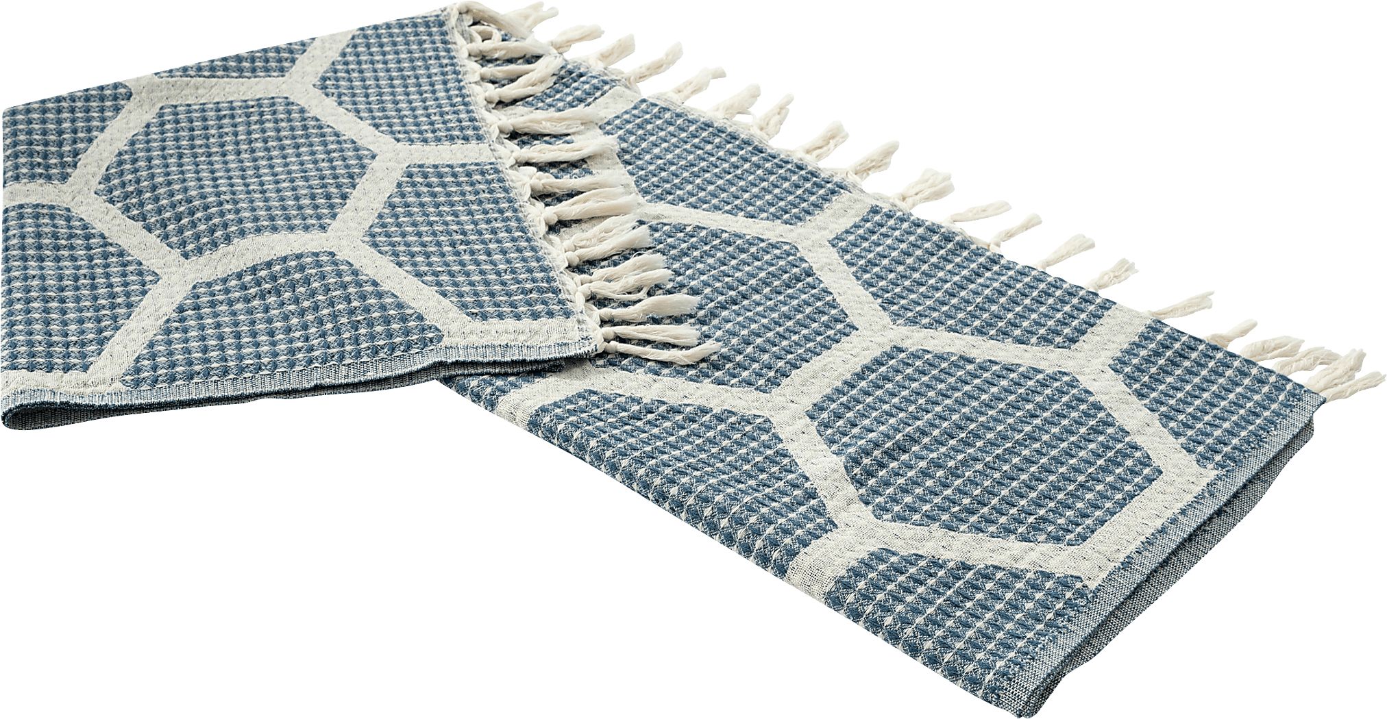 Woodgaler Blue Throw Blanket - Thumbnail 3