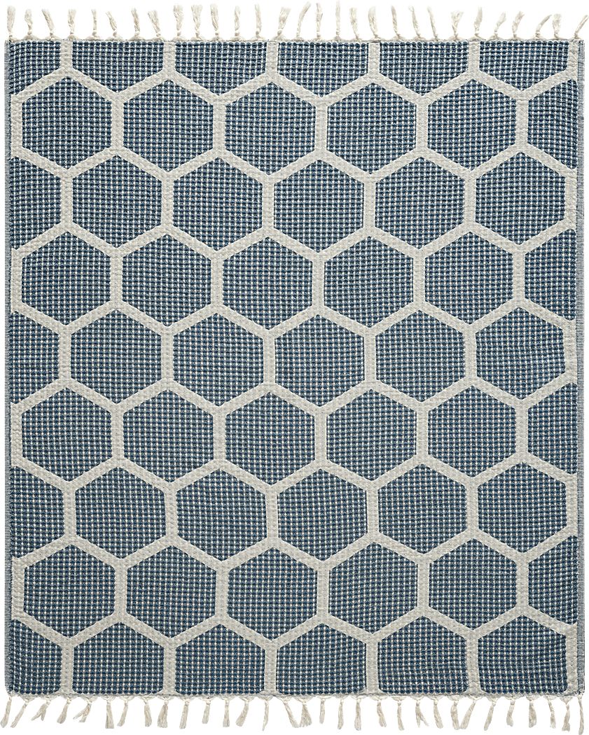 Woodgaler Blue Throw Blanket