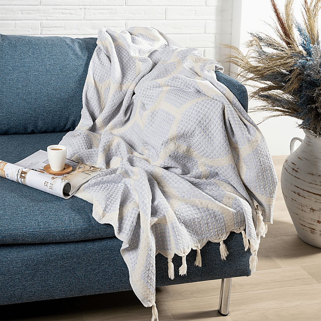 Woodgaler Lilac Throw Blanket - Thumbnail 5