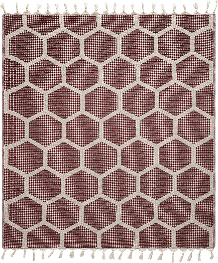 Woodgaler Red Throw Blanket