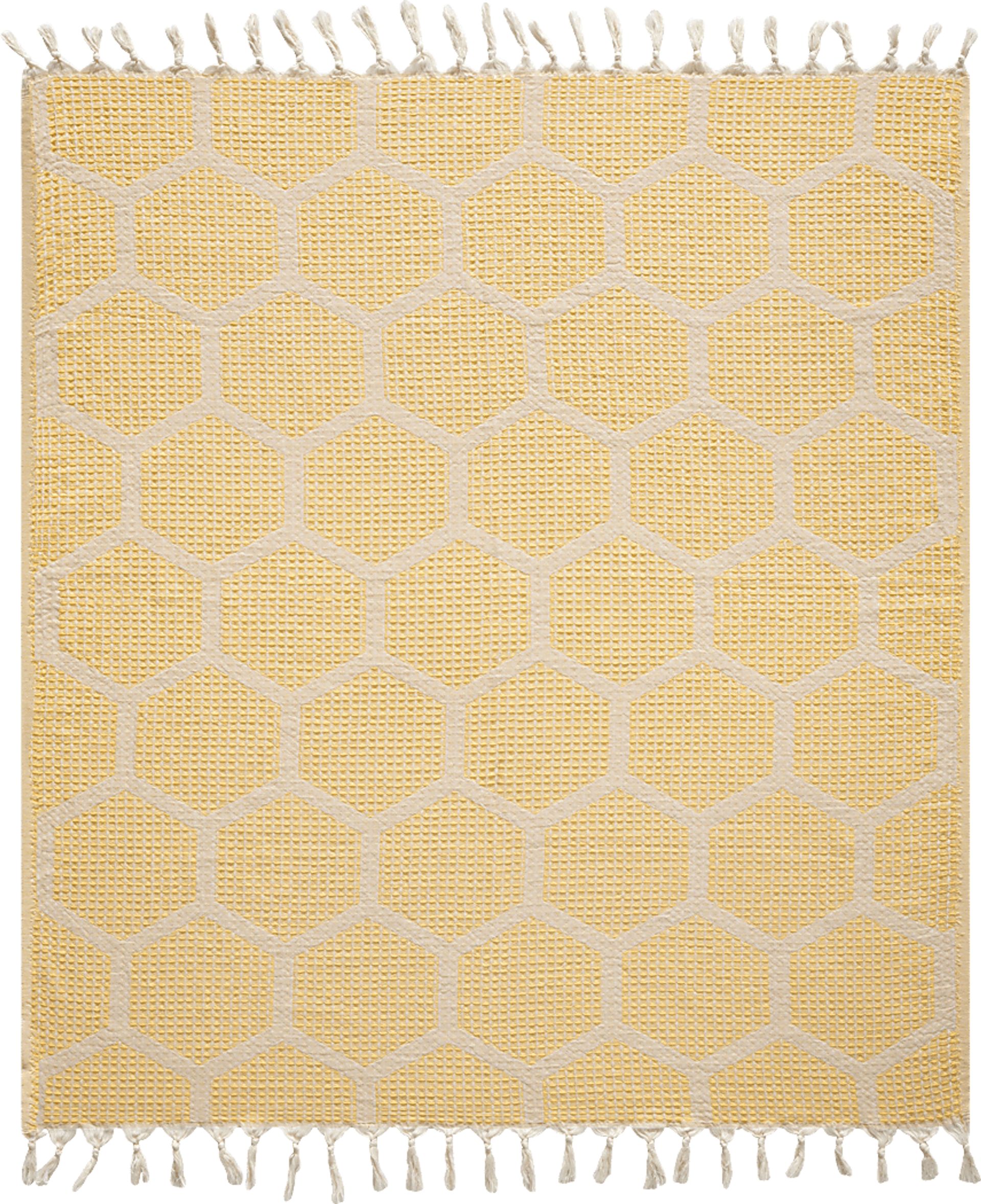 Woodgaler Yellow Throw Blanket - Image 1