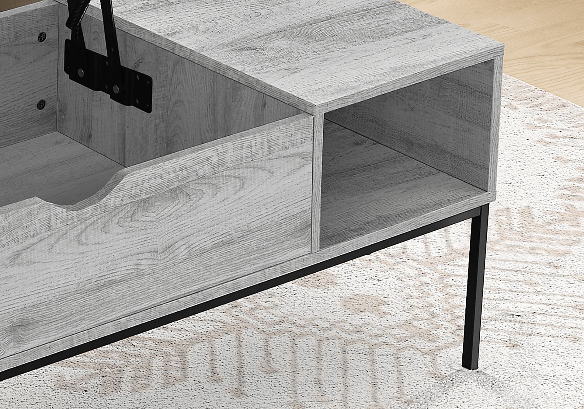 Woodglynn Gray Lift Top Cocktail Table - Image 12