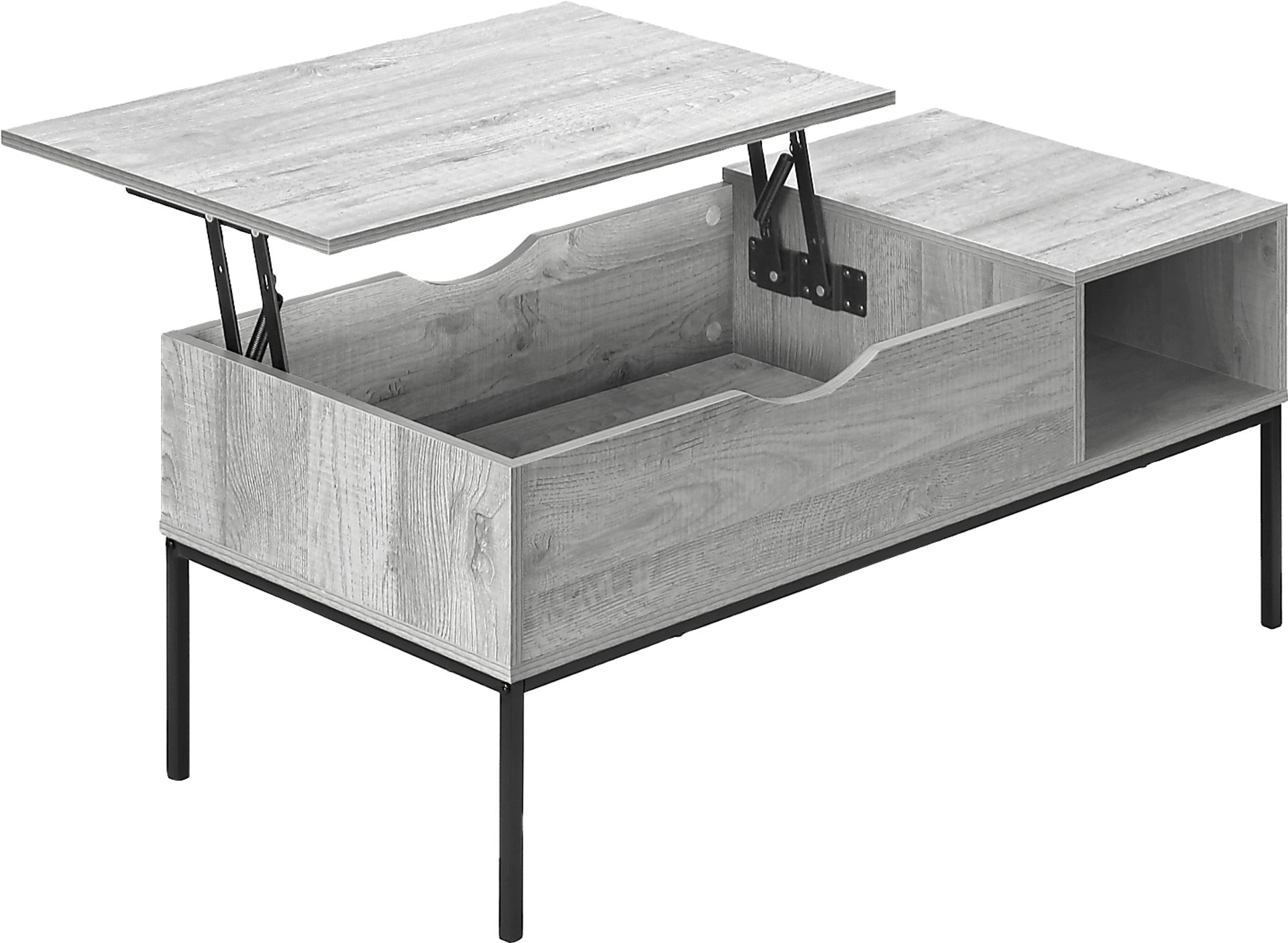 Woodglynn Gray Lift Top Cocktail Table - Image 6