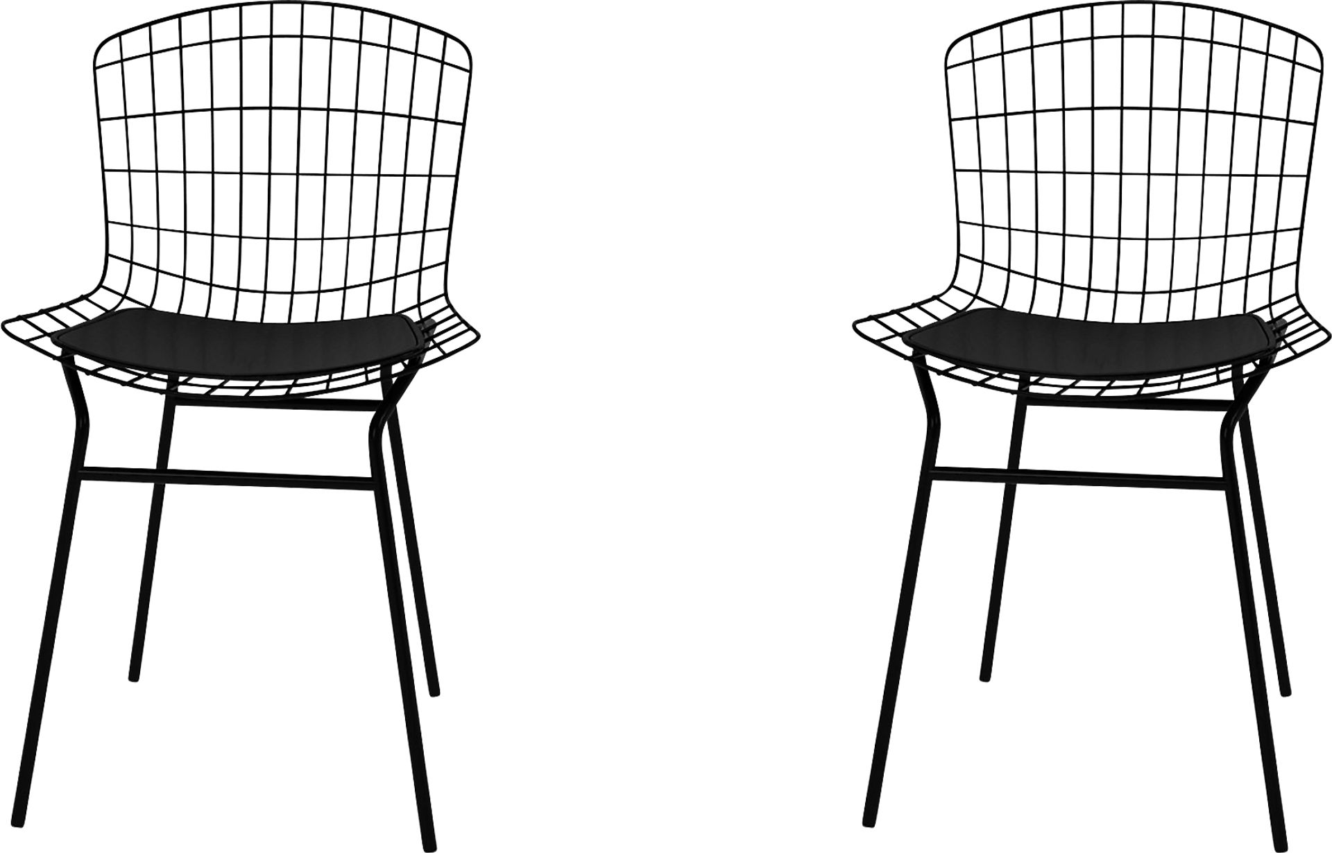 Woodhue Black Side Chair, Set of 2 - Image 1