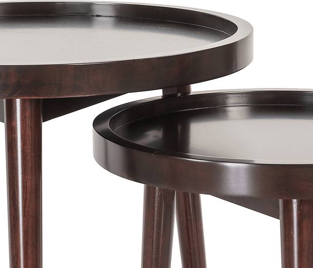Woodhull Ebony Nesting Tables, Set of 2 - Thumbnail - Image 2