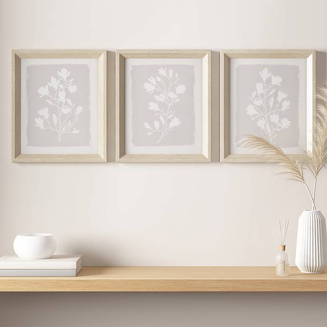 Woodhut Beige Wall Decor, Set of 3 - Thumbnail - Image 2