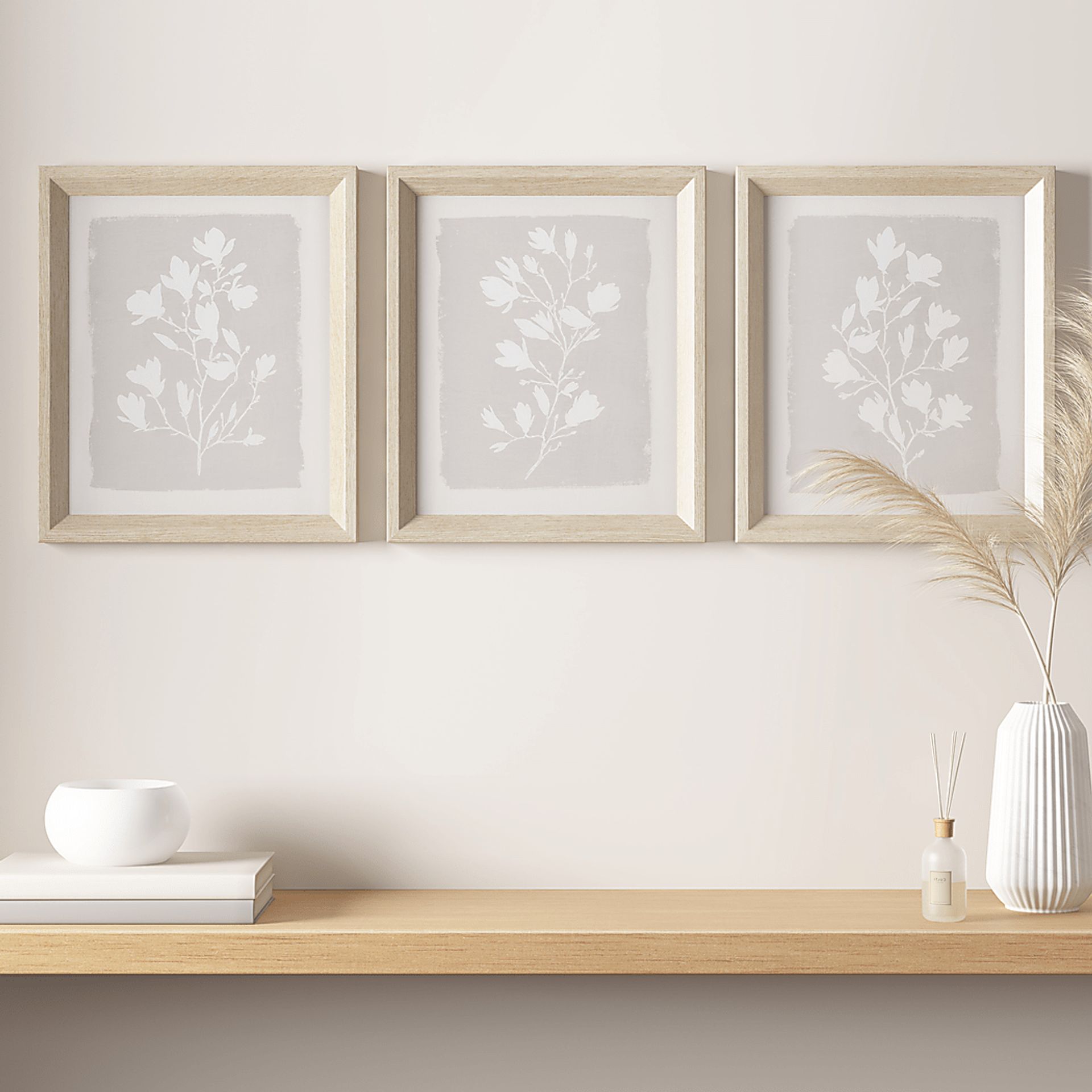 Woodhut Beige Wall Decor, Set of 3 - Image 2