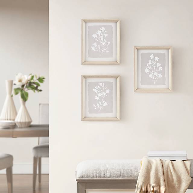 Woodhut Beige Wall Decor, Set of 3 - Thumbnail - Image 3