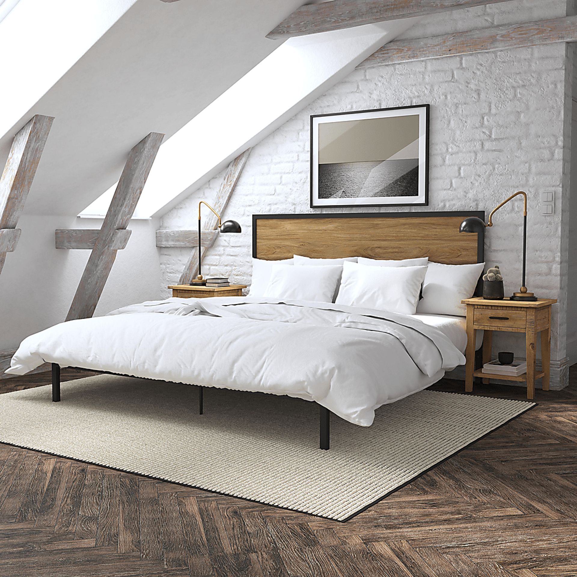 Woodington Brown King Bed - Image 2