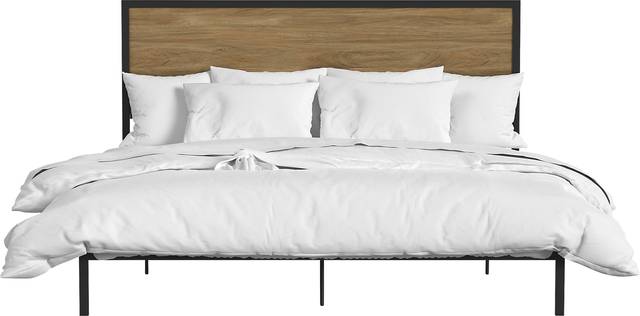 Woodington Brown King Bed - Thumbnail - Image 1