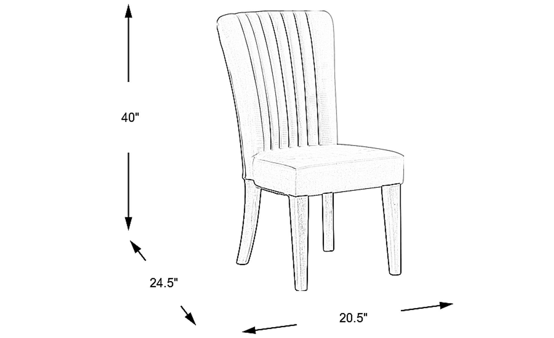 Dimension Image. Please refer to the Dimension Tab on this page for dimension details.