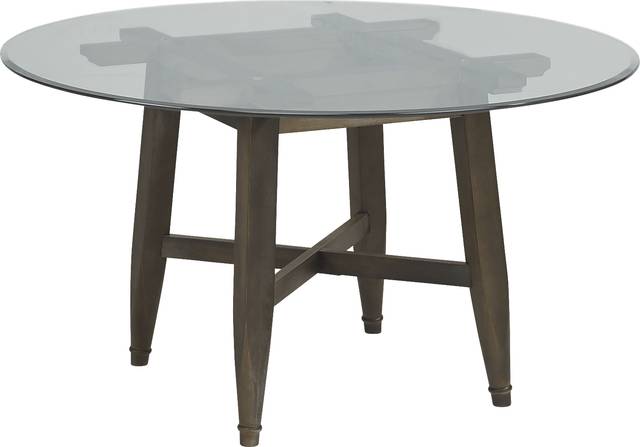Woodland Avenue Brown 5 Pc Round Dining Set with Sapphire Chairs - Thumbnail - Image 2