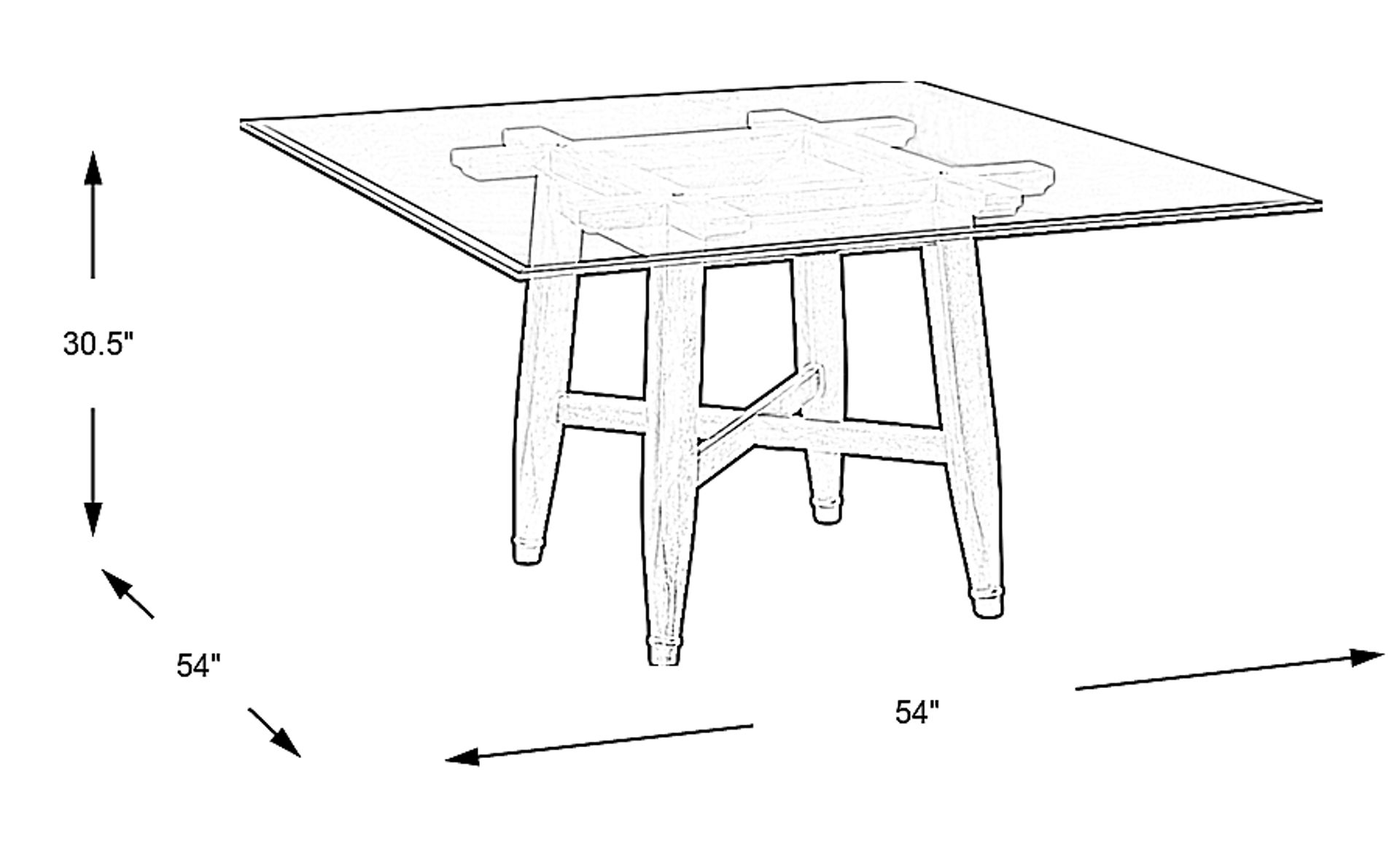 Dimension Image. Please refer to the Dimension Tab on this page for dimension details.