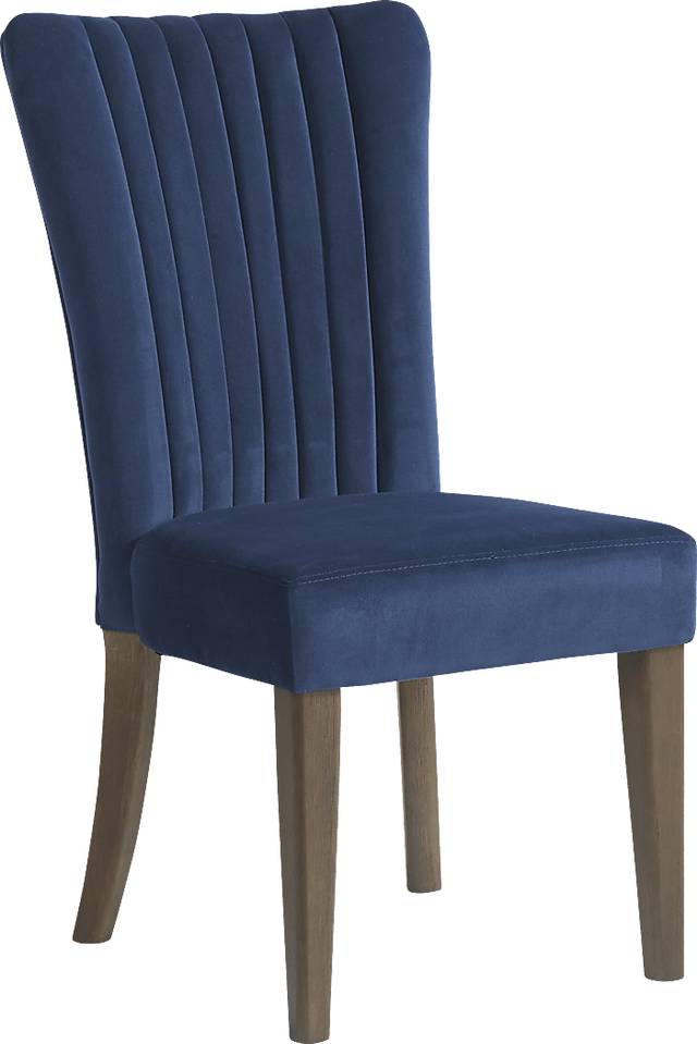 Woodland Avenue Brown 5 Pc Round Dining Set with Sapphire Chairs - Thumbnail - Image 4