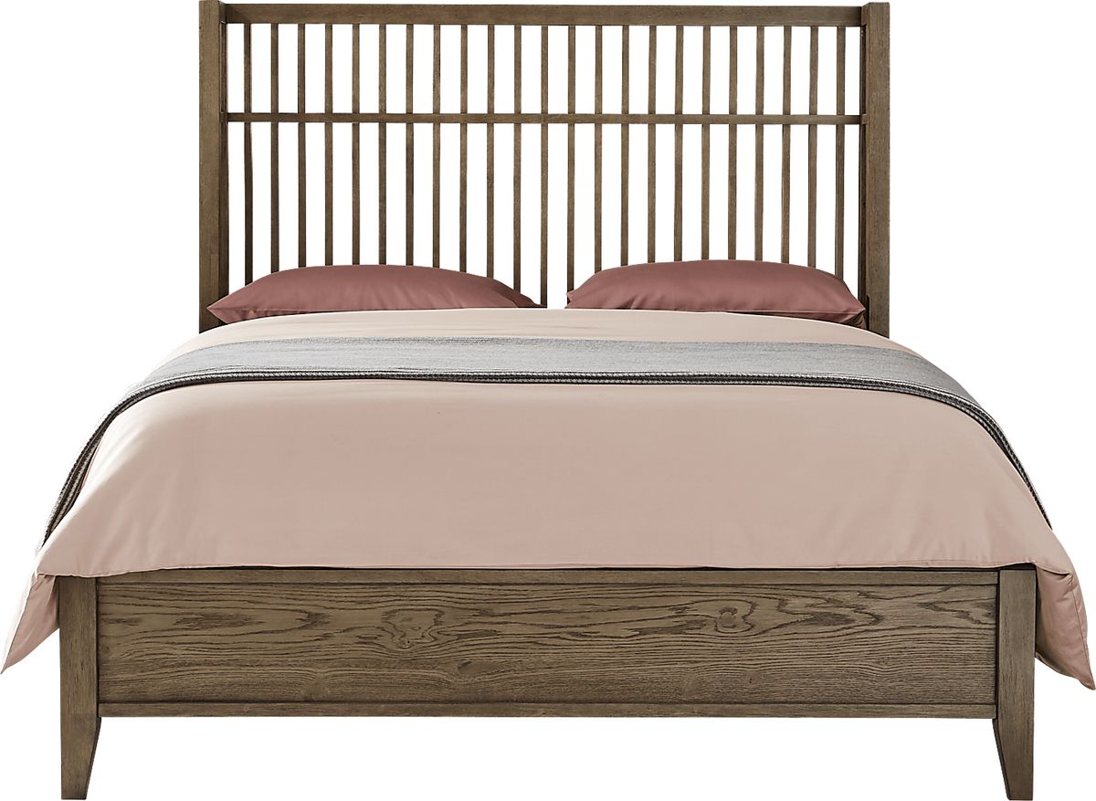 Woodland Park Brown Dark Wood 3 Pc King Bed Rooms to Go
