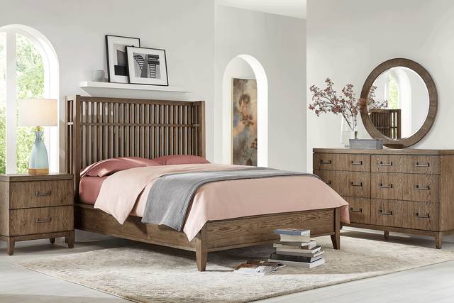 Woodland Park Brown 5 Pc King Bedroom - Thumbnail - Image 1