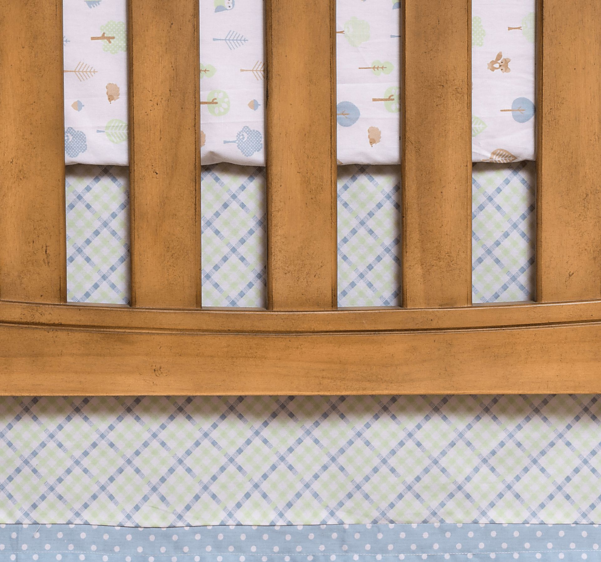 Woodland Storytime Blue 6 Pc Baby Bedding Set - Image 9