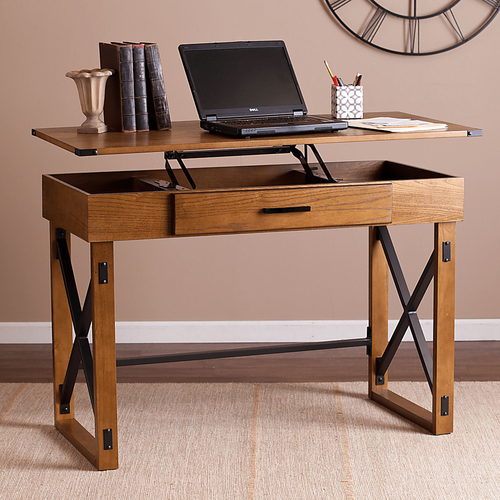 Woodleigh Brown Desk - Image 5