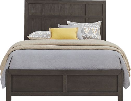 Woodley Dark Brown 3 Pc King Panel Bed