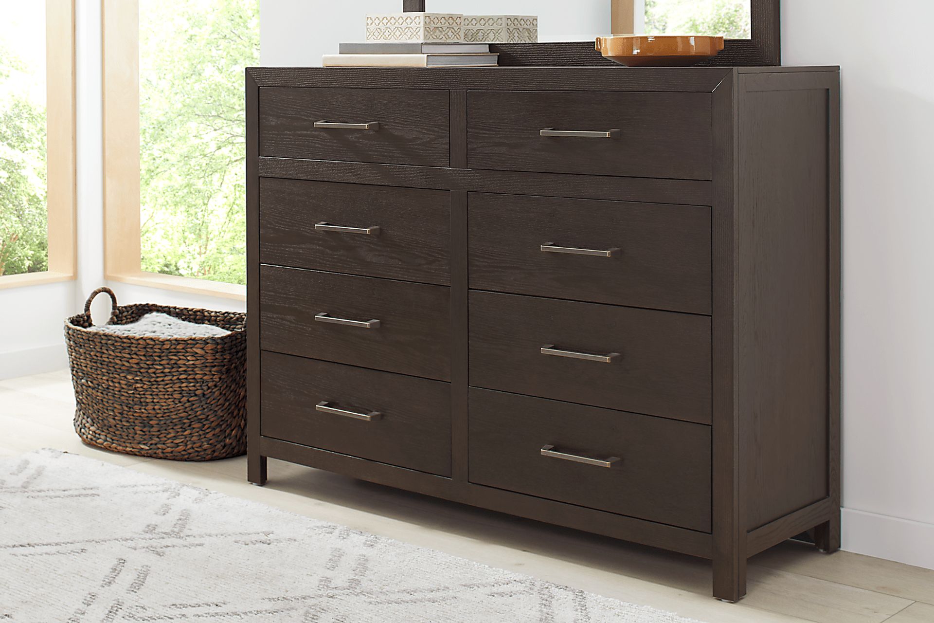 Woodley Dark Brown Wood Dresser | Rooms to Go