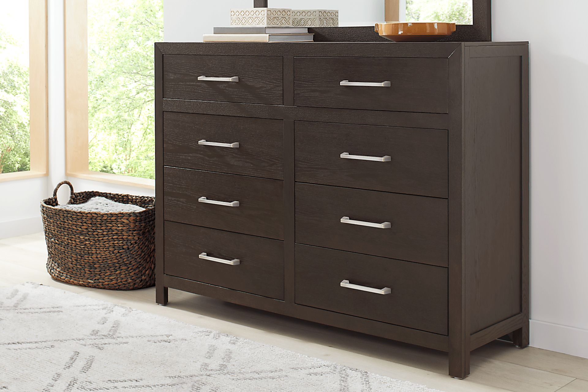 Woodley Dark Brown 5 Pc King Panel Bedroom - Image 6