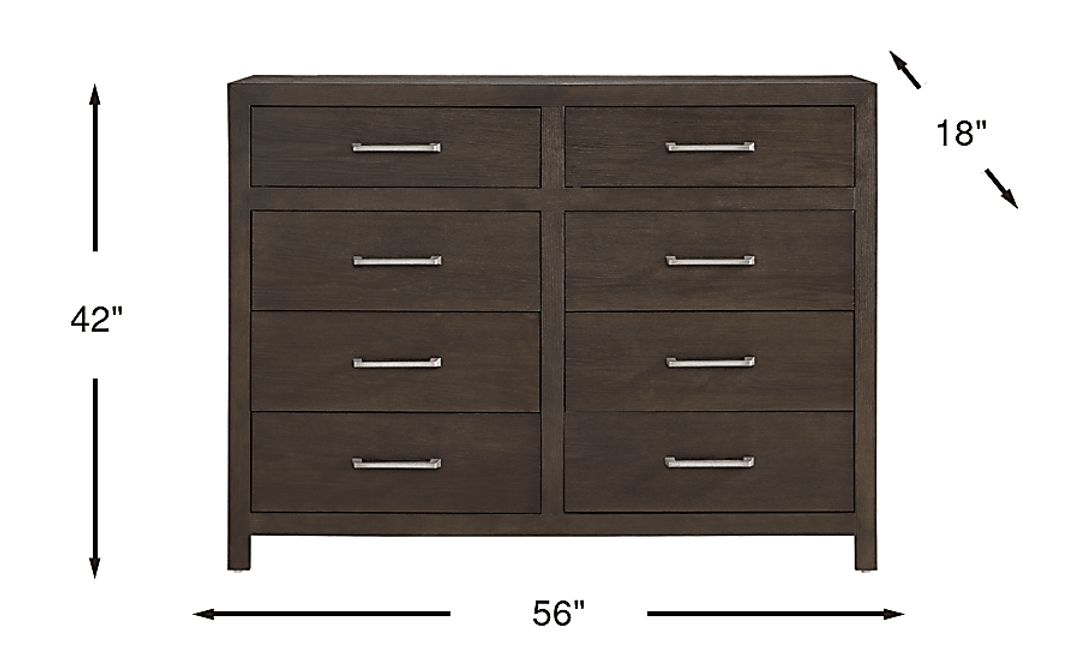 Woodley Dark Brown Dresser