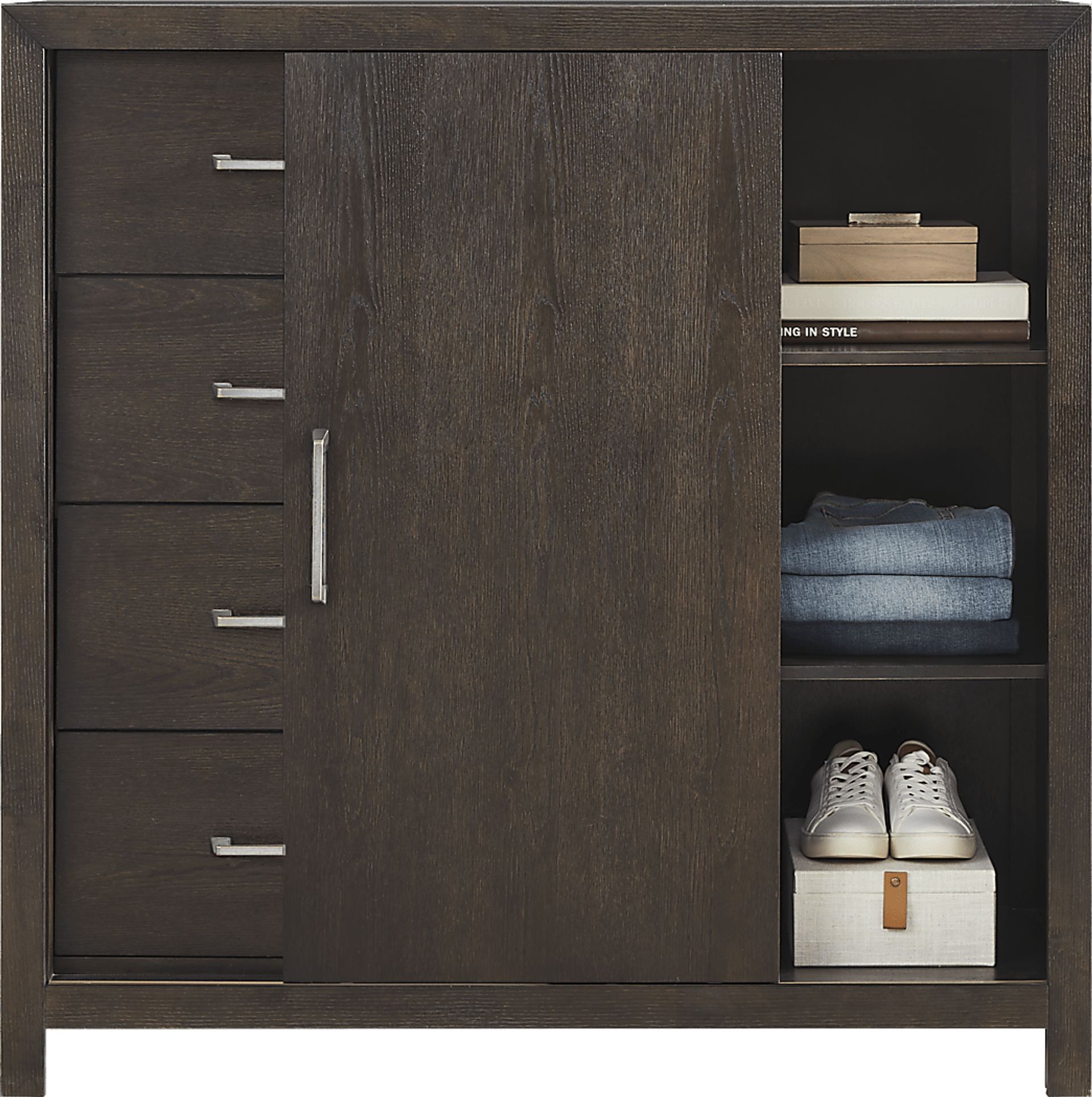 Woodley Dark Brown 8 Pc Queen Panel Bedroom - Image 6