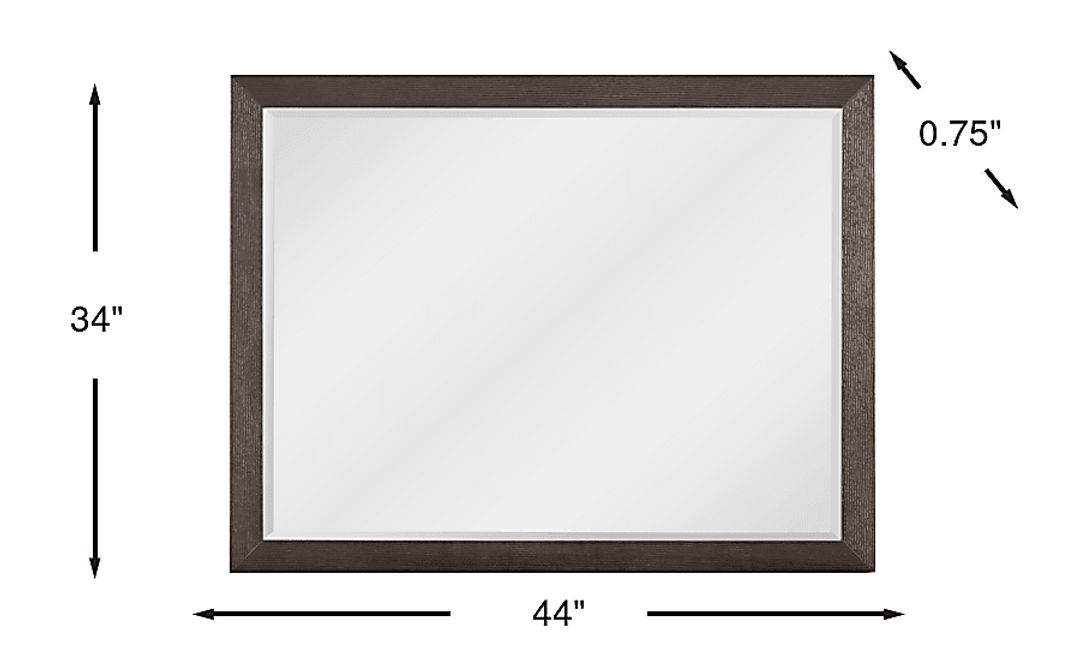 Woodley Dark Brown Mirror