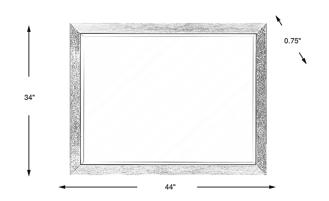 Woodley Dark Brown Mirror