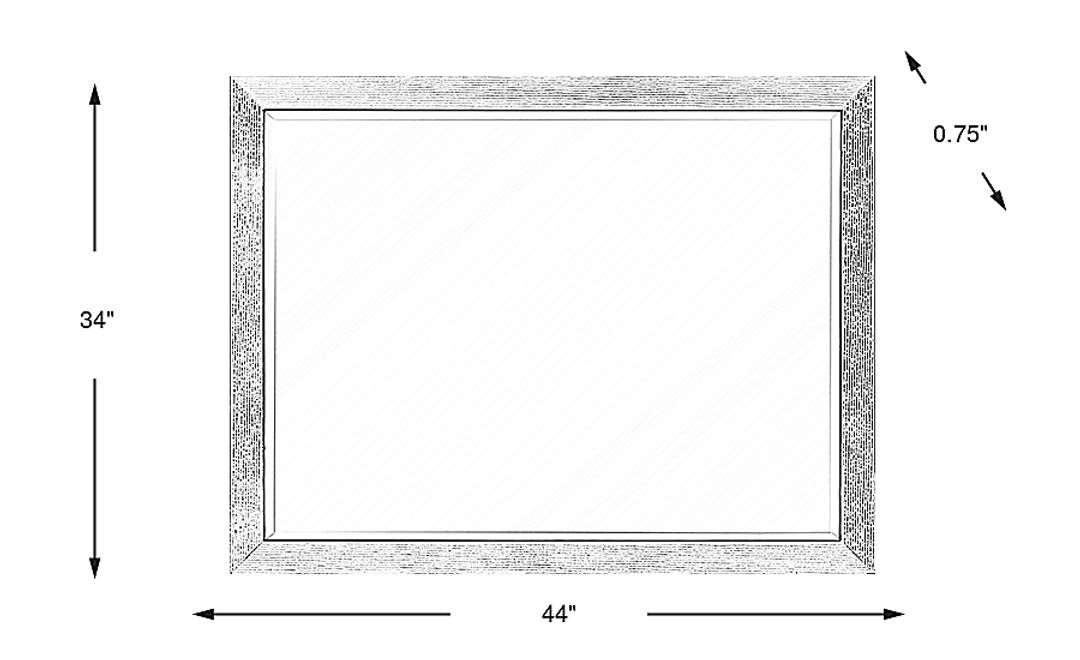 Woodley Dark Brown Mirror