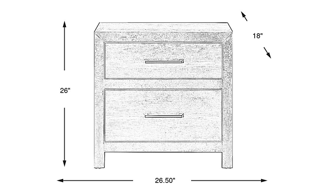 Woodley Dark Brown Nightstand