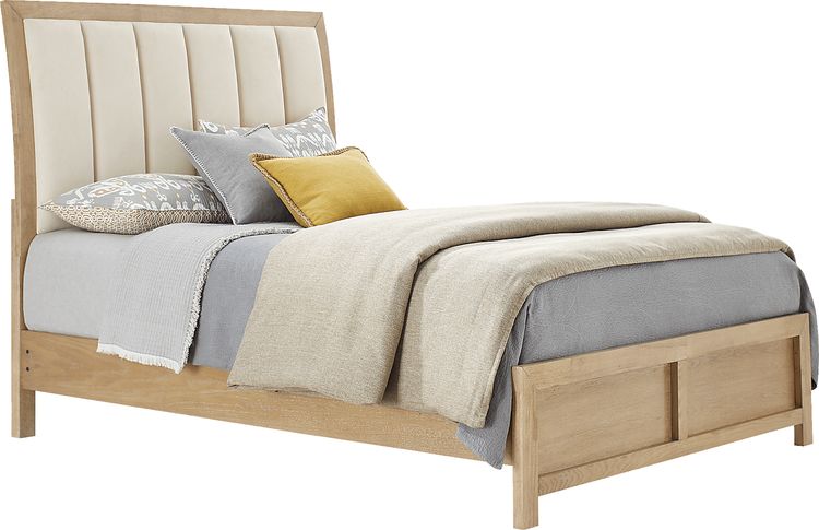 3 pc king upholstered sleigh bed