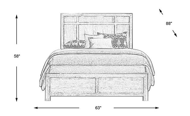 Dimension Image. Please refer to the Dimension Tab on this page for dimension details.