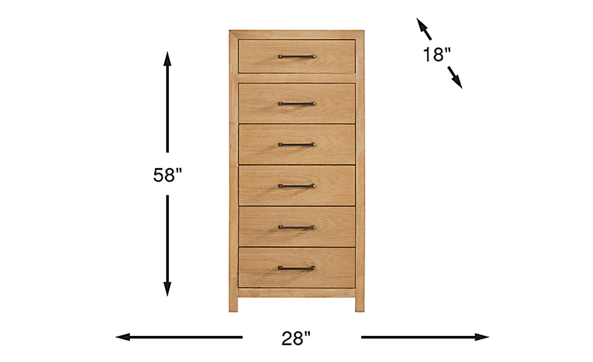 Dimension Image. Please refer to the Dimension Tab on this page for dimension details.