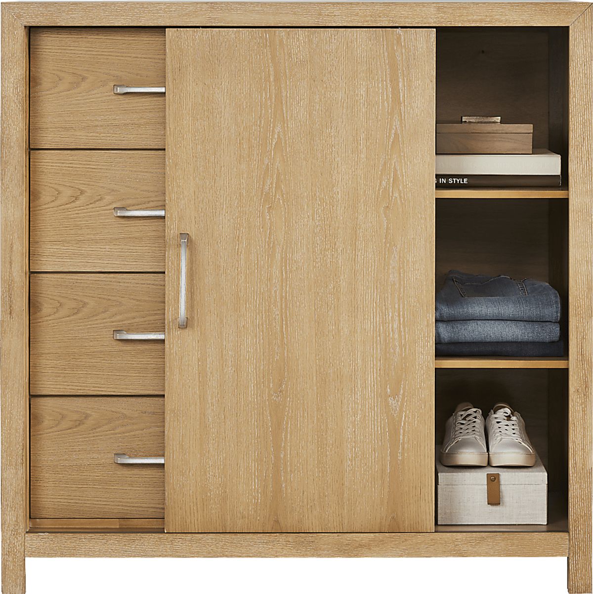 Woodley Natural Light Wood Gentleman'S Chest | Rooms to Go