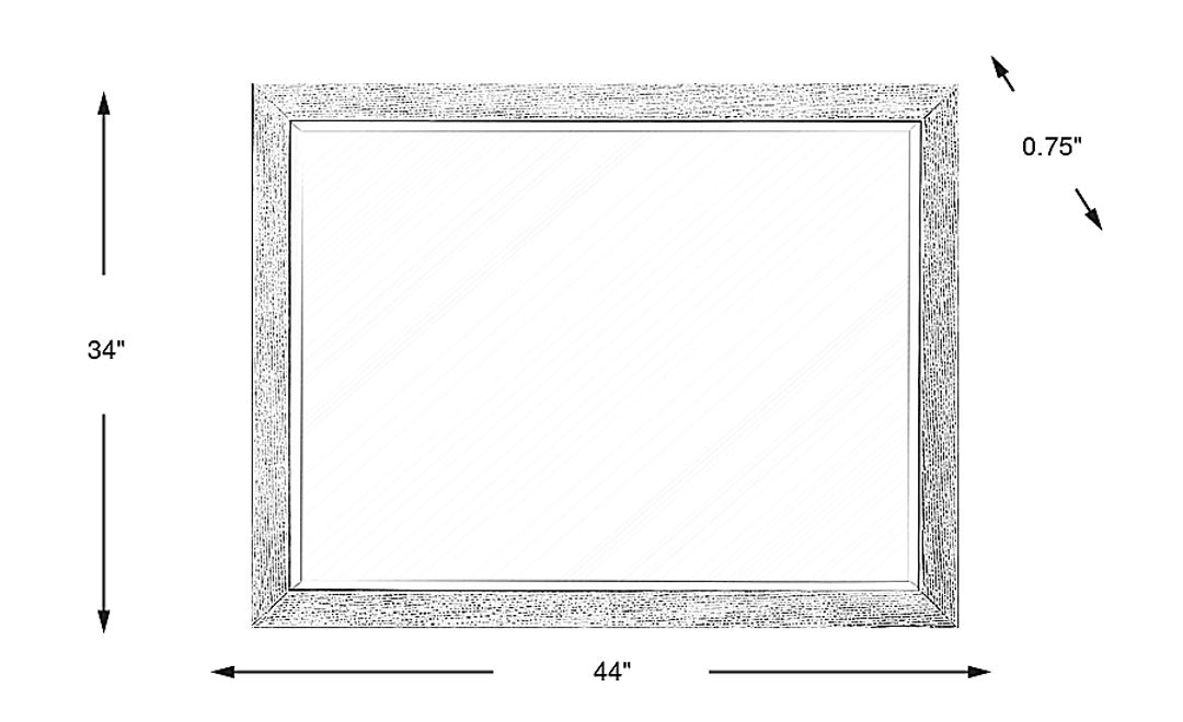 Woodley Natural Mirror