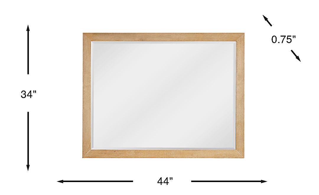 Woodley Natural Mirror
