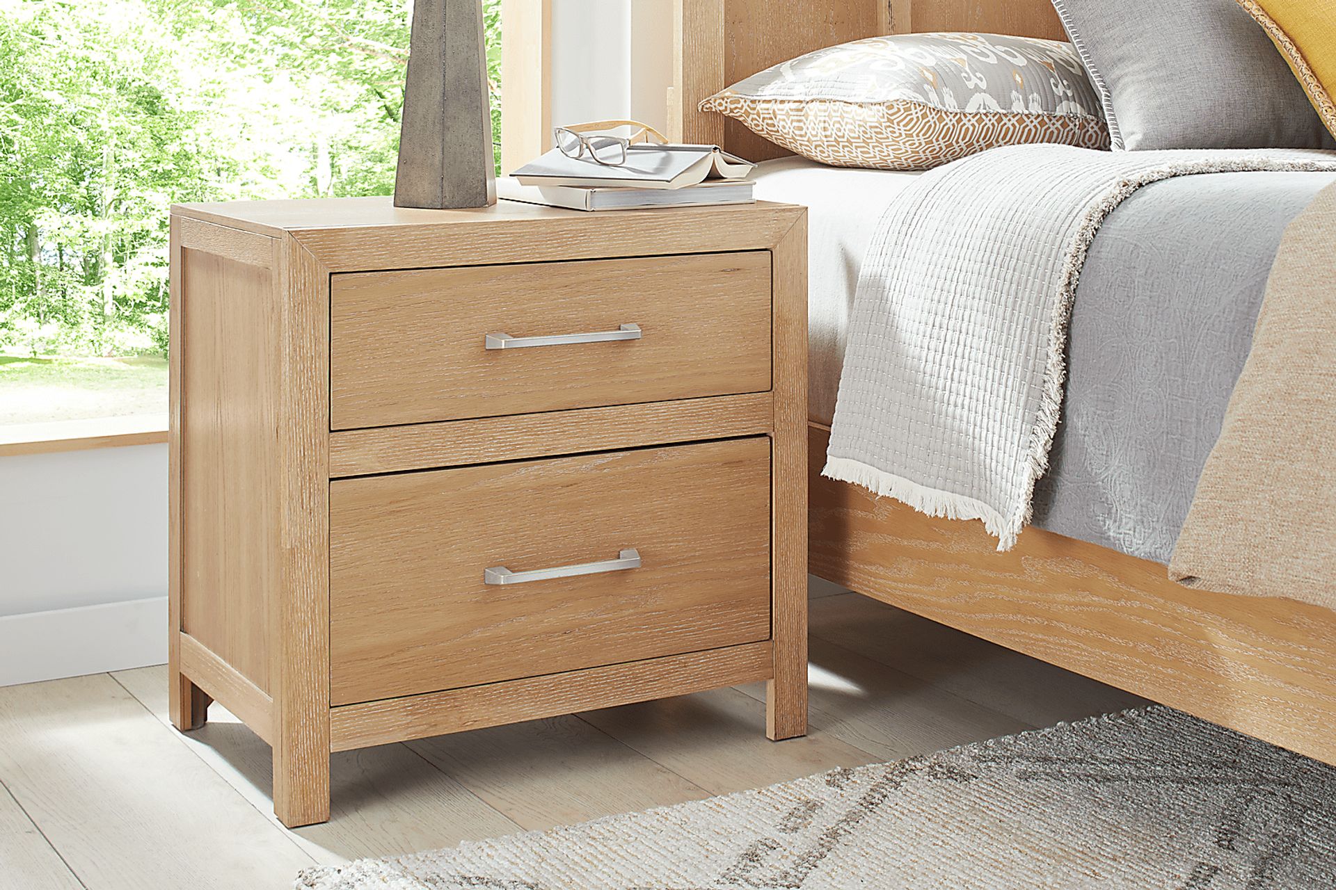 Woodley Natural Nightstand - Image 3
