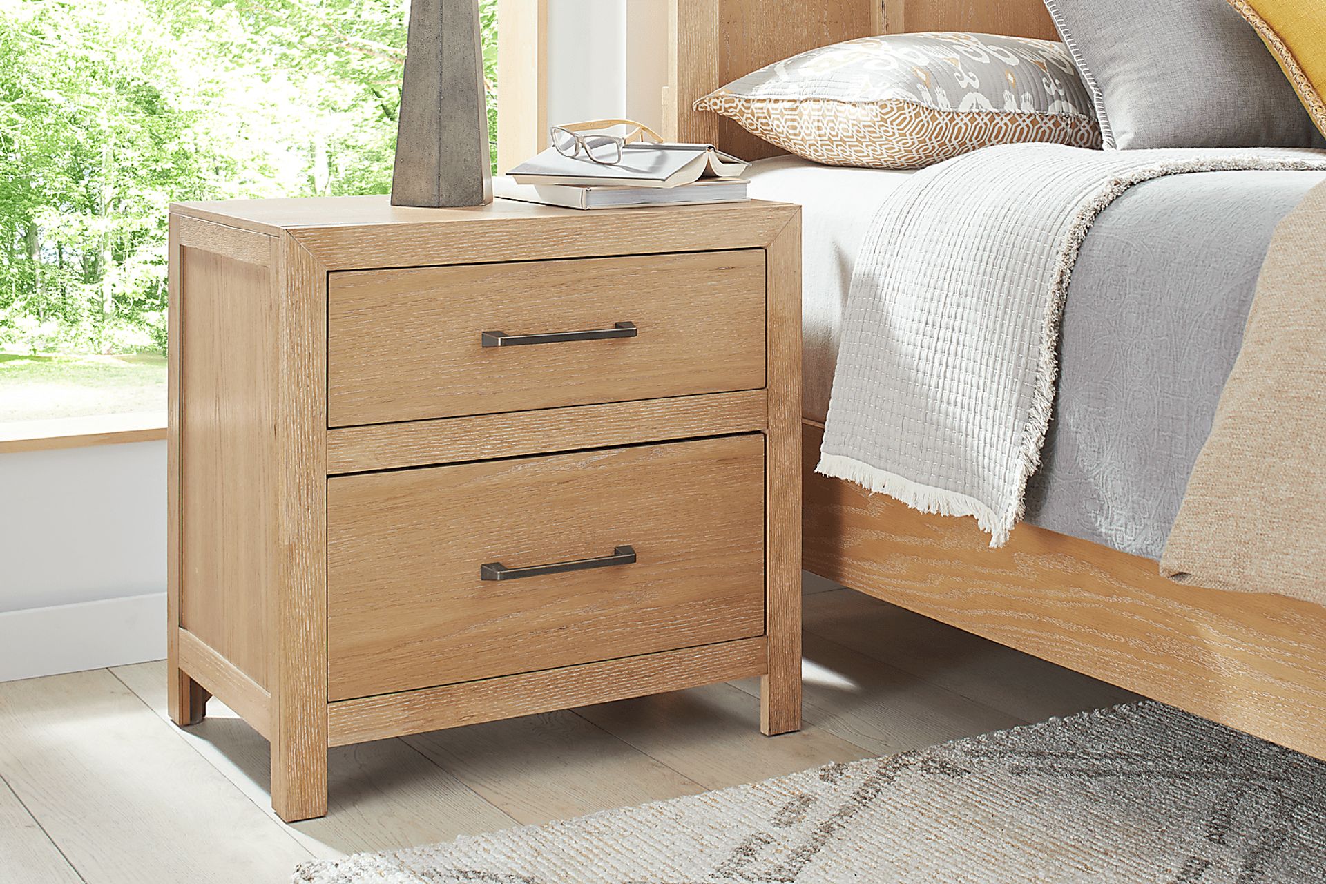 Woodley Natural Nightstand - Image 2