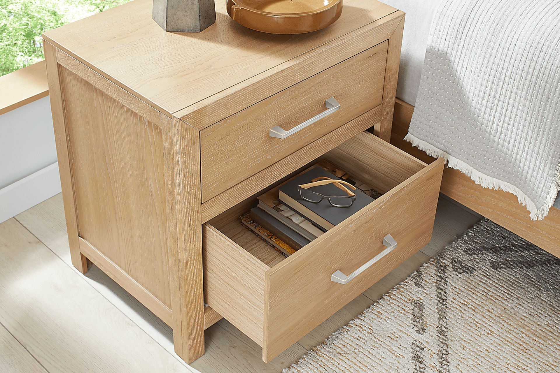 Woodley Natural Nightstand - Image 4