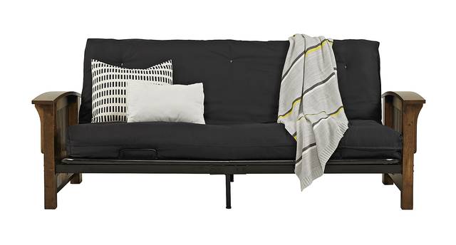 Kids Woodlyn Antique Brown Futon - Thumbnail - Image 1