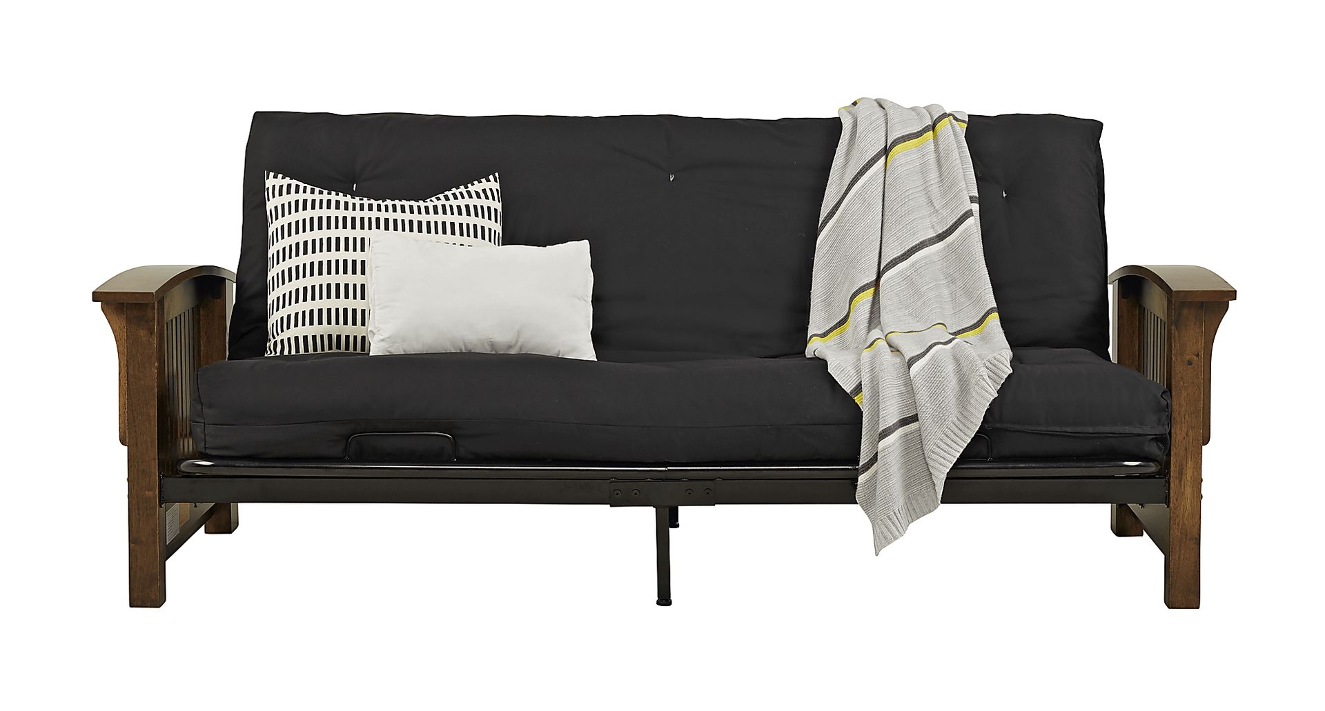 Kids Woodlyn Antique Brown Futon - Image 1