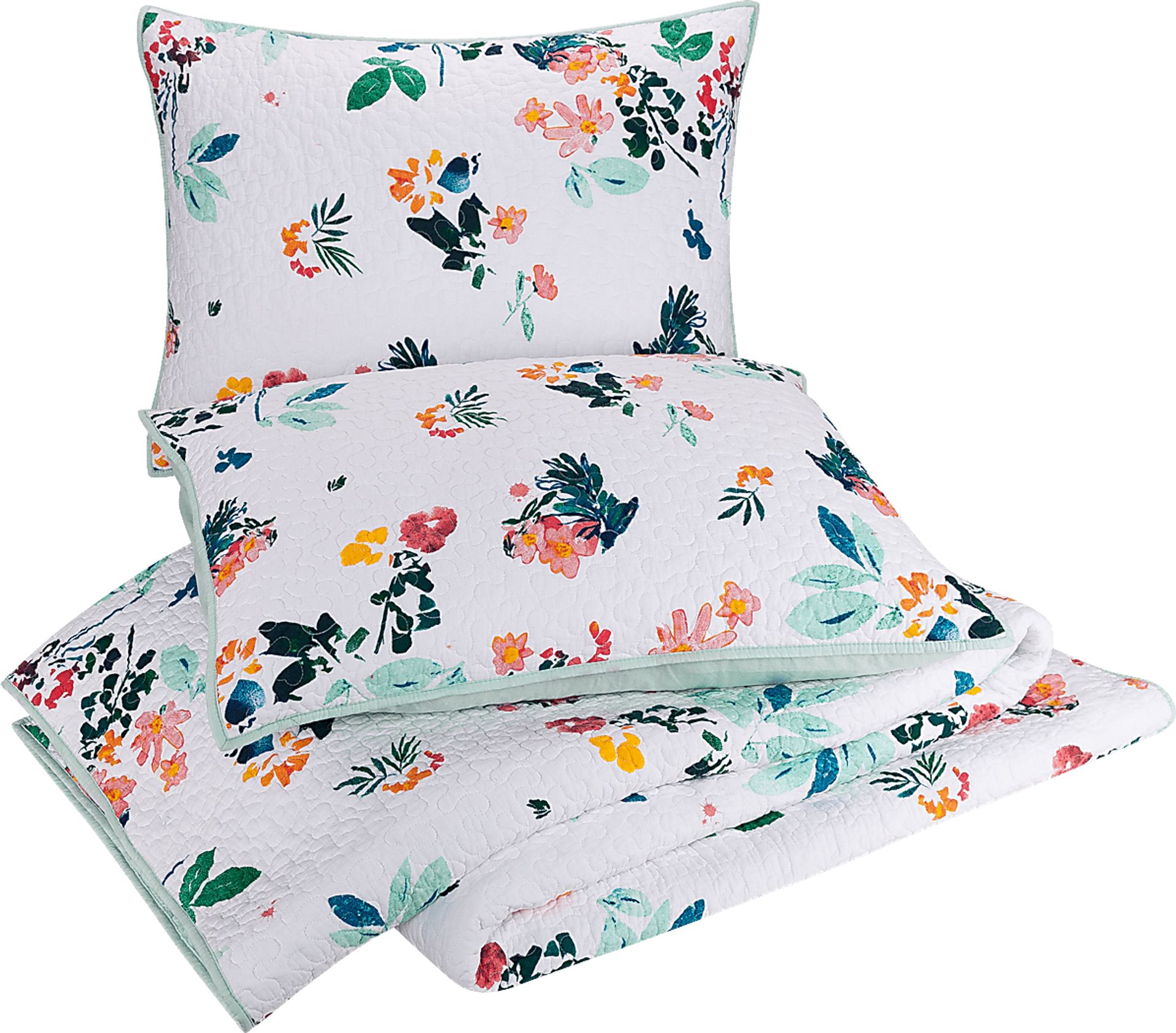 Woodlynn White 3 Pc King Quilt Set - Image 9