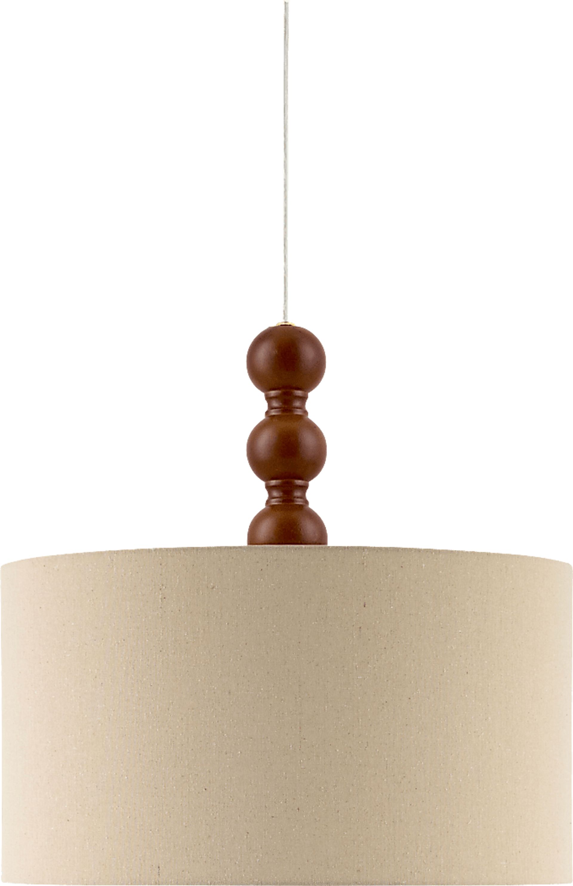 Woodren Circle Brown Pendant - Image 1