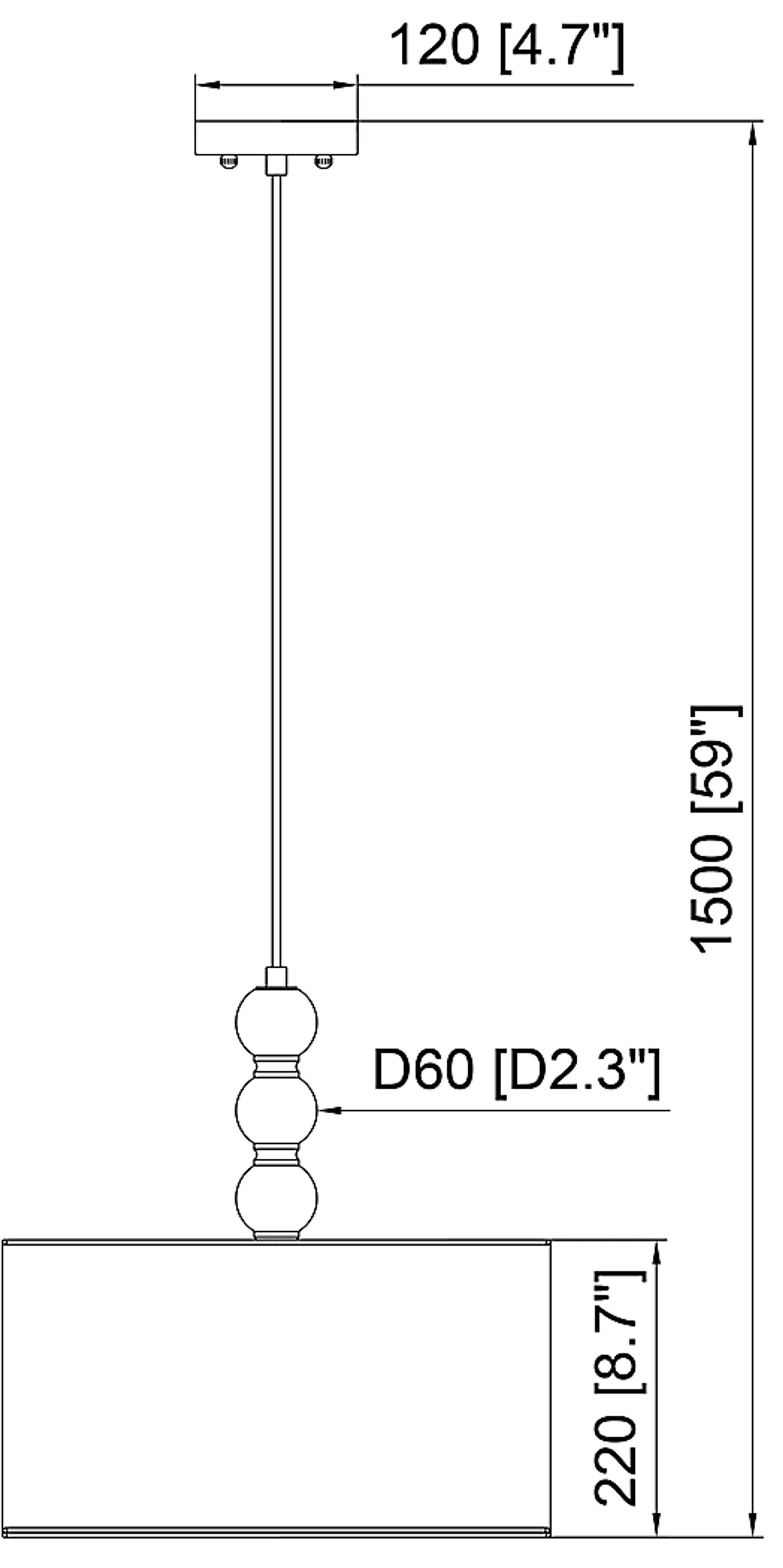 Woodren Circle Brown Pendant - Image 3